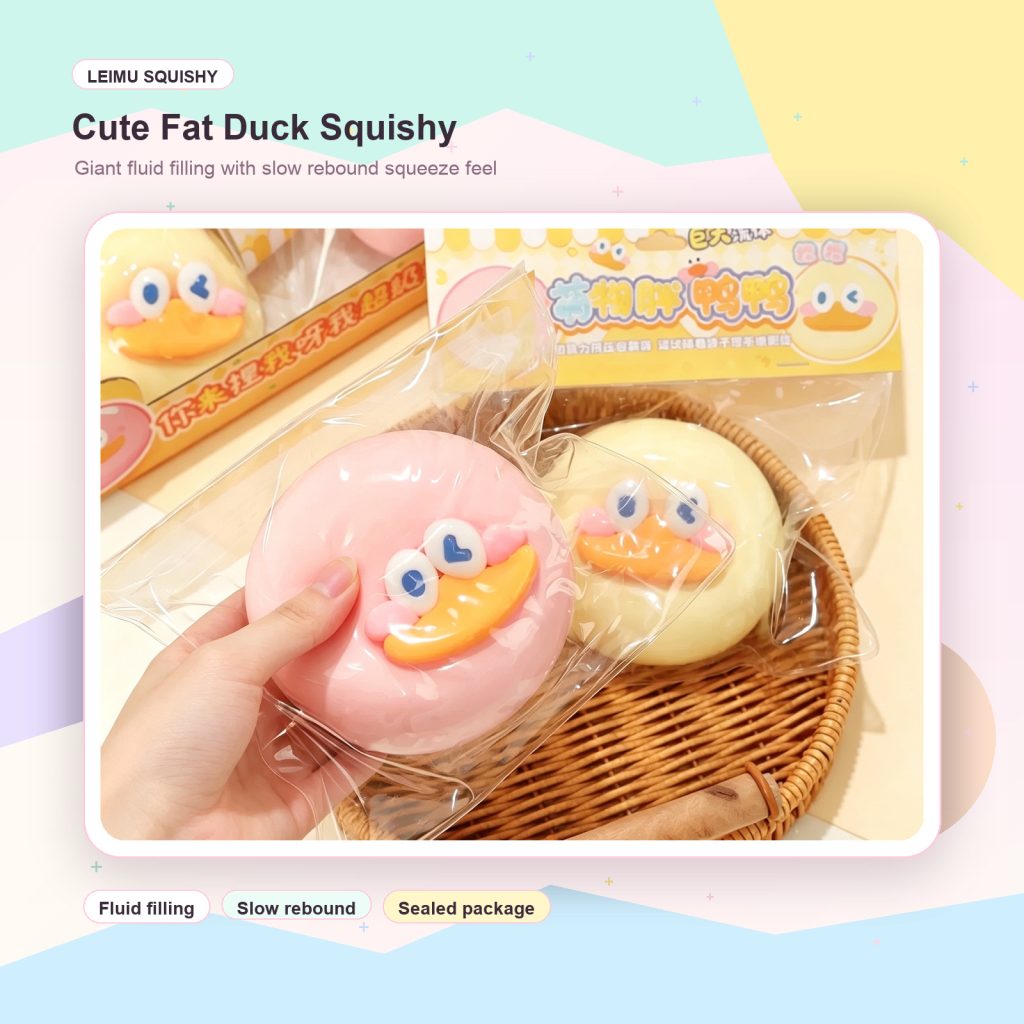 Cute Fat Duck Squishy Toy with Giant Fluid Filling Slow Rebound Stress Relief Toy product image