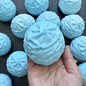 Blue Cream Crispy Squeeze Toy, Fluffy Whipped Cream Stress Relief Squishy