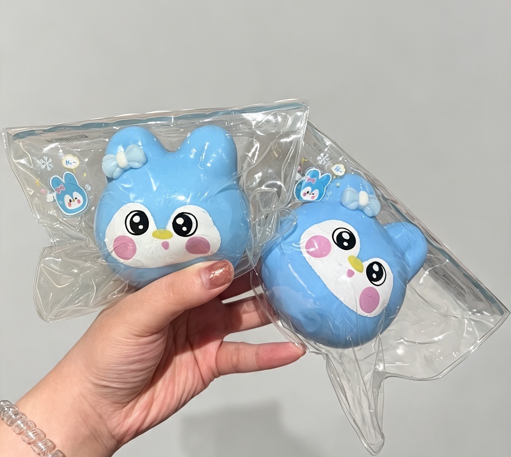 Bunny Penguin Squishy Toy, Sticky Fluid Stress Relief Squeeze Toy - Image 6