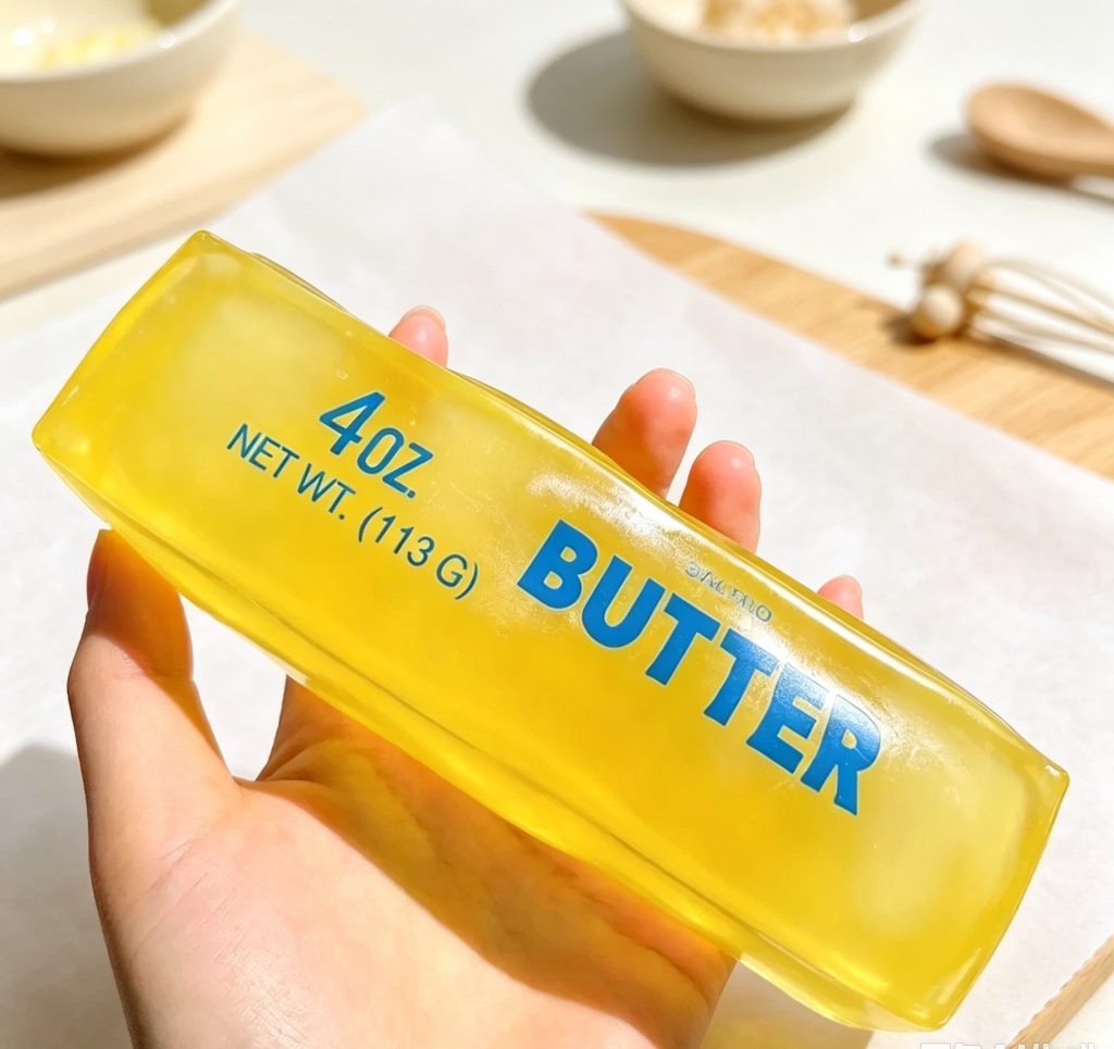Transparent Vaseline Butter Bar Squishy Toy, Non-bounce Fidget Stress Squeeze Toy product image