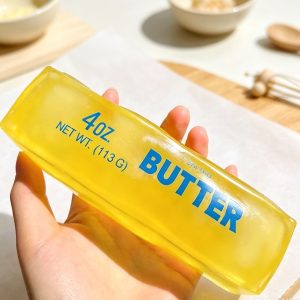 Transparent Vaseline Butter Bar Squishy Toy, Non-bounce Fidget Stress Squeeze Toy