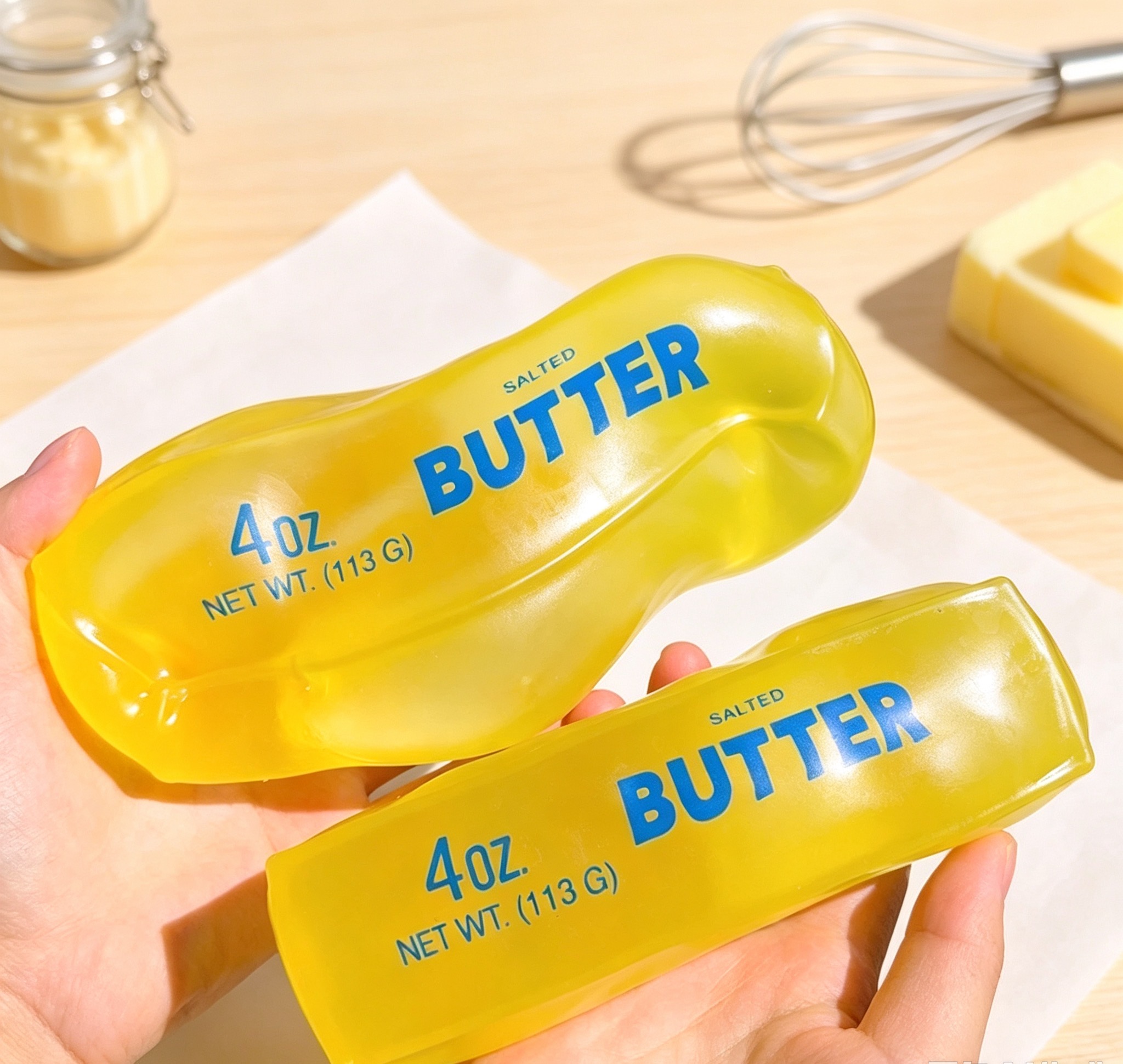 Transparent Vaseline Butter Bar Squishy Toy, Non-bounce Fidget Stress Squeeze Toy - Image 5