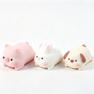 Cloudy Soft Squishy Toys, Lying Pig Bunny Dog TPR Stress Relief Fidget Toy
