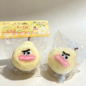 Funny Pear Squishy Toy, Large Fluid Stress Relief Squeeze Fidget Toy