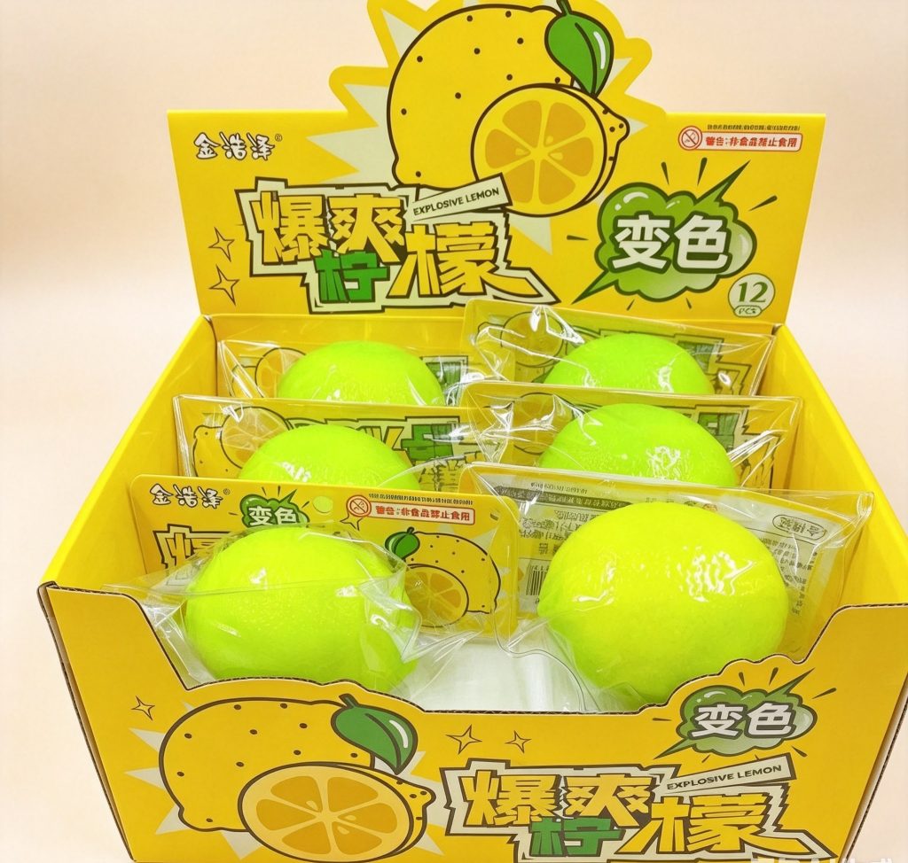 Color Changing Lemon Squishy Stress Relief Toy product image