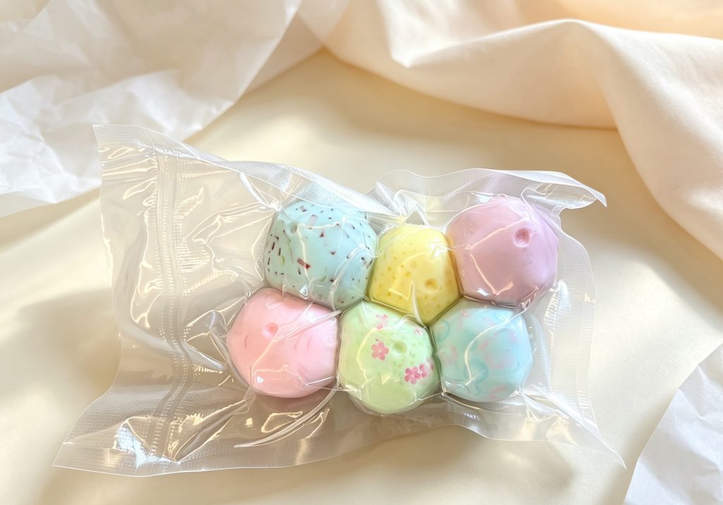 Macaron Crunchy Squishy Ball Set, ASMR Crisp Sounds, 6 Balls with Distinct Unique Textures product image